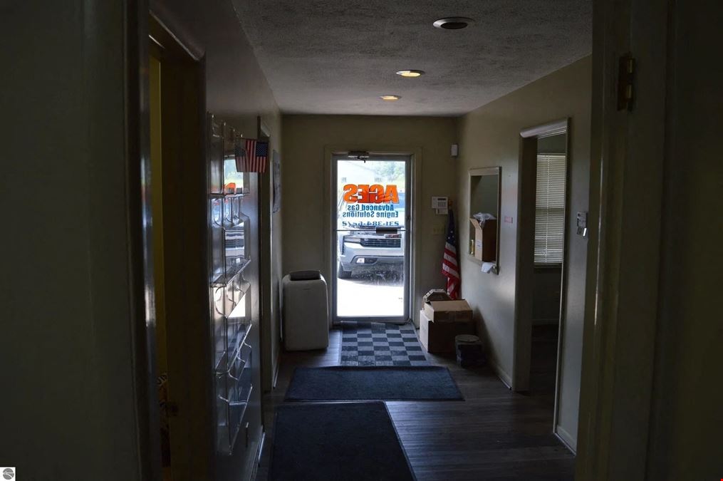 300 Ft of M-72 Frontage with 2 Acres of Flexible Office, Warehouse, and Fleet Space