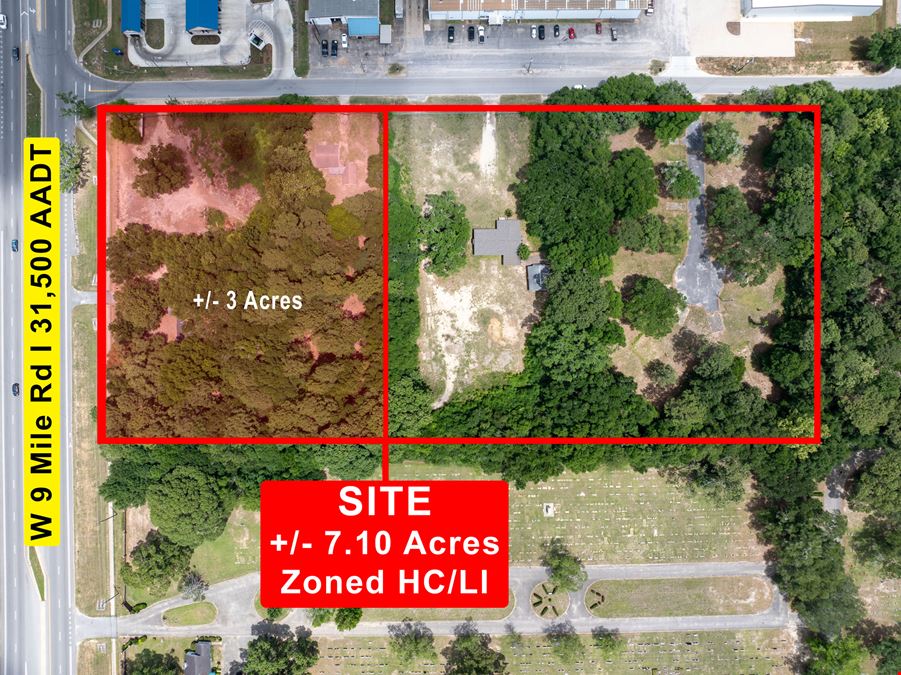 Prime Commercial Corner | 7 Acres on W Nine Mile Rd