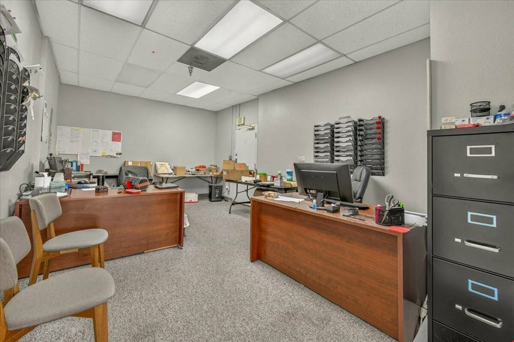 ±8,100 SF Freestanding Building w/Office + Warehouse Space For Lease