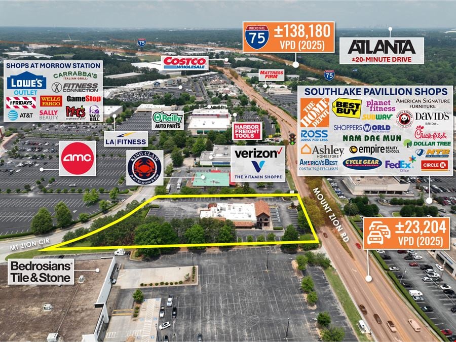 REIT Sale | Former Smokey Bones BBQ | 23K VPD | Atlanta MSA | 1.7 Acres