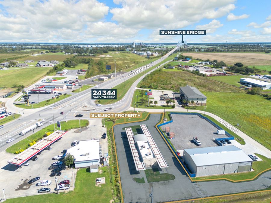 Former Sonic Drive-In with 1 Acre of Concrete Near Major Plants
