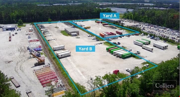 Two Outdoor Storage Yards Available For Lease