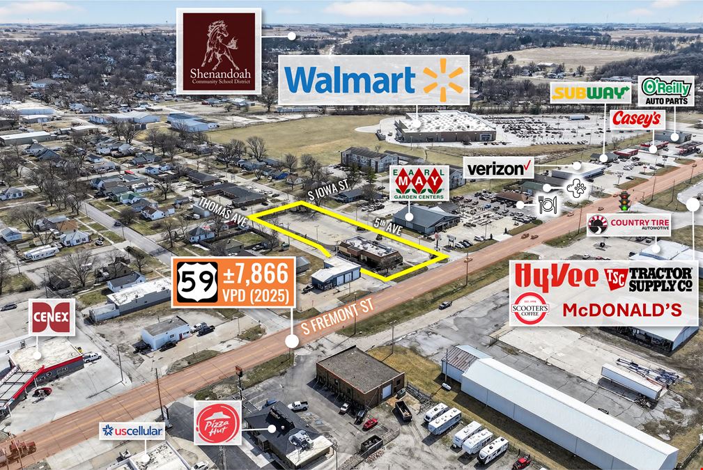 REIT Sale | Former Burger King | Shenandoah, IA | Grocery Shadow Anchored