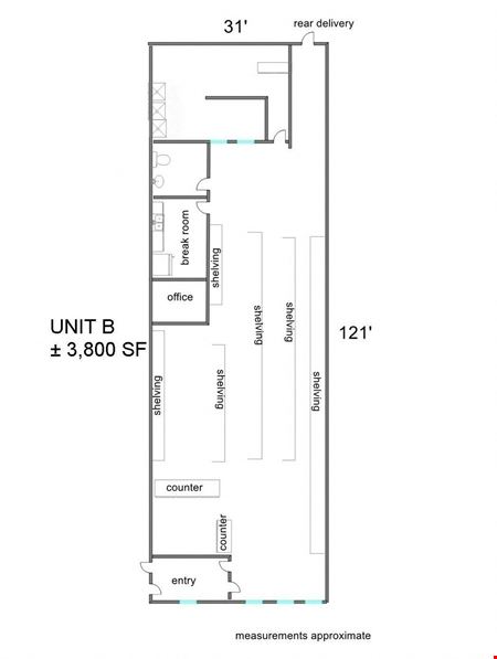 Preview of Retail space for Rent at 150 S Eastwood (Route 47) Unit B