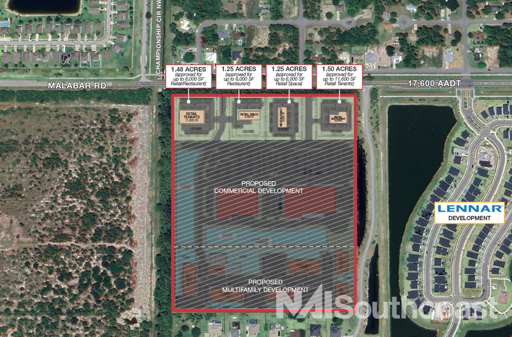 ±1.25 to 1.5 Acre Commercial Sites