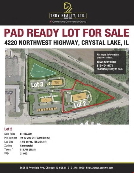 Preview of commercial space at 4220 Northwest Highway, Lot #2