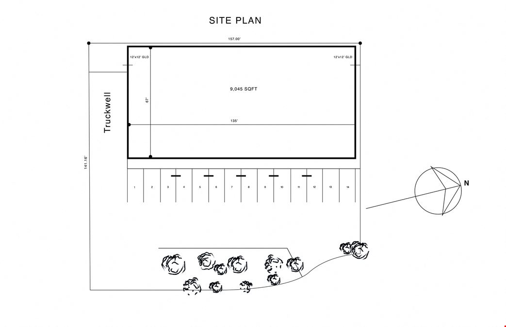 FOR LEASE: +/- 9,045 SF FREESTANDING INDUSTRIAL BUILDING