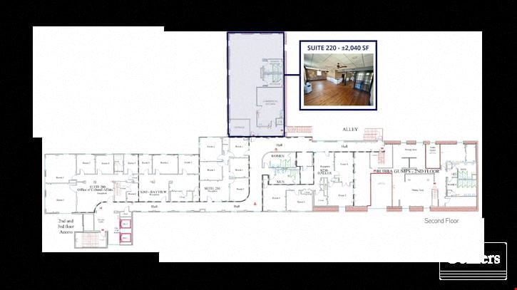 Highly Visible Office Space Ranging from ±2,040–2,080 SF in Downtown Charleston