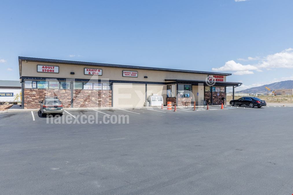 Signalized Corner Two Retail or Industrial Buildings