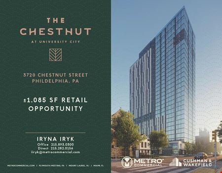 Preview of Retail space for Rent at 3720 Chestnut Street