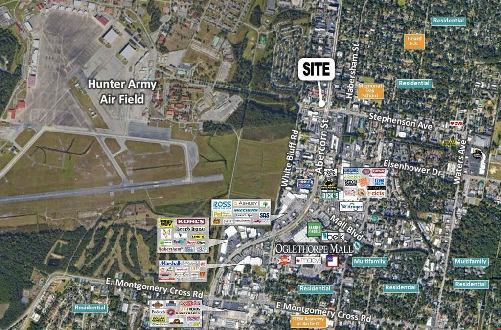 Free-Standing Drive-Thru ATM on Abercorn | For Lease