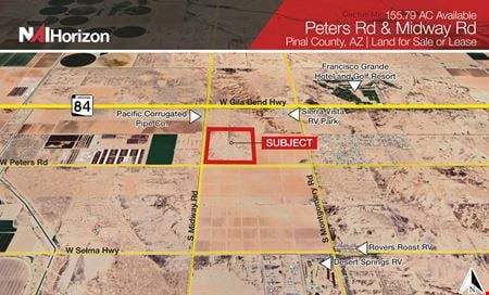 Preview of VacantLand space for Rent at ±155.79 AC NEC Peters Rd & Midway Rd