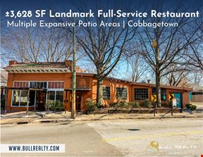 ±3,628 SF Landmark Full-Service Restaurant | Cabbagetown