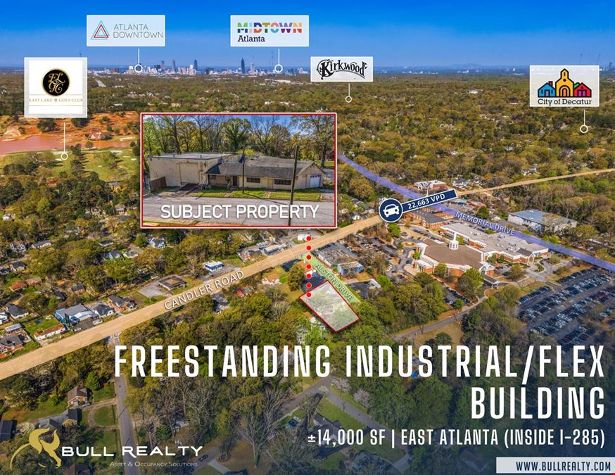 Freestanding Industrial/Flex Building ±14,000 SF | East Atlanta (Inside I-285)