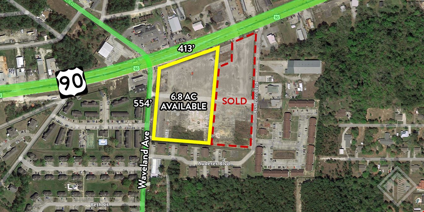 HARD CORNER @ SIGNALIZED LIGHT WITH +/-7 ACRES