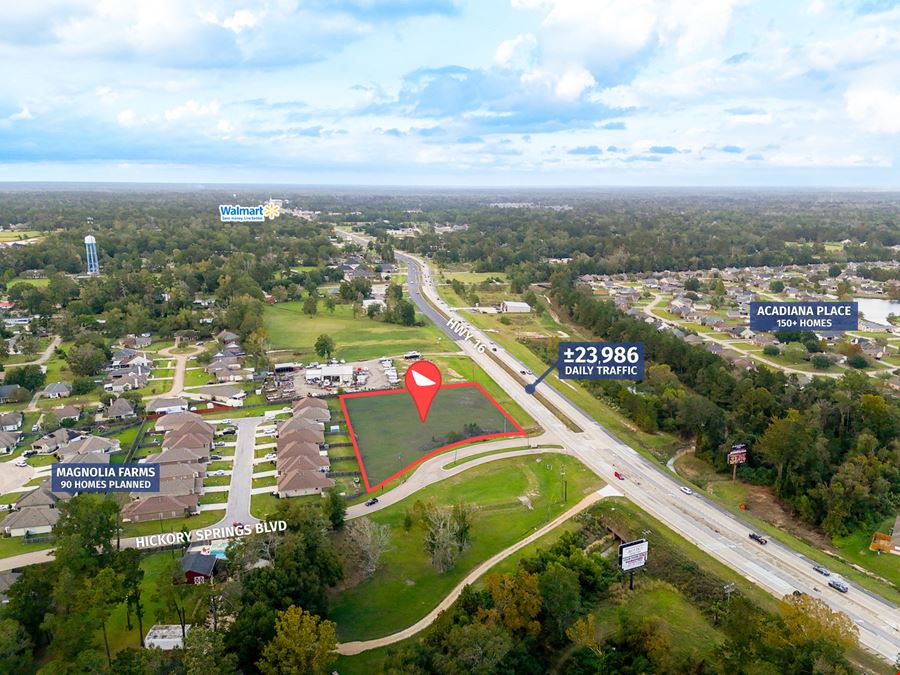 ±1.92-Acre Build-Ready Corner Lot on Hwy 16 – Ideal for Retail