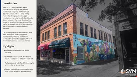 Preview of Retail space for Sale at 209-211 E Liberty Street