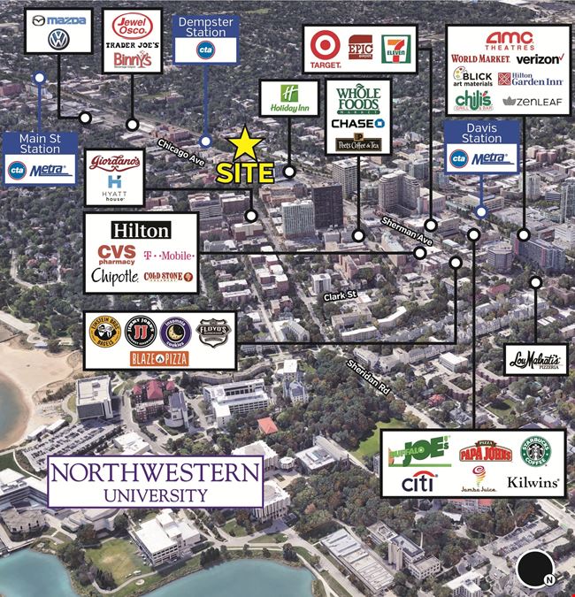 Downtown Evanston Offices for Lease