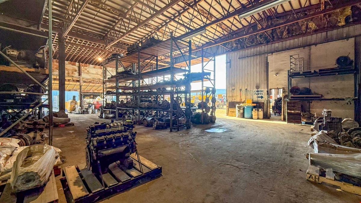 2.3 acres of industrial yard space available for lease in Vernon.