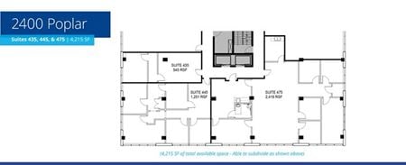 Preview of Office space for Rent at 2400 Poplar