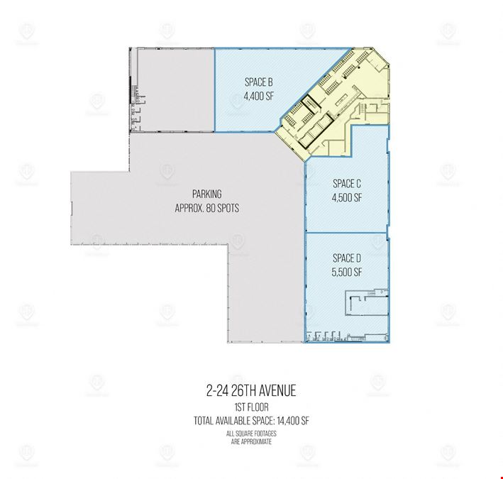 14,400 SF | 2-24 26th Ave | Divisible Community Facility Space for Lease