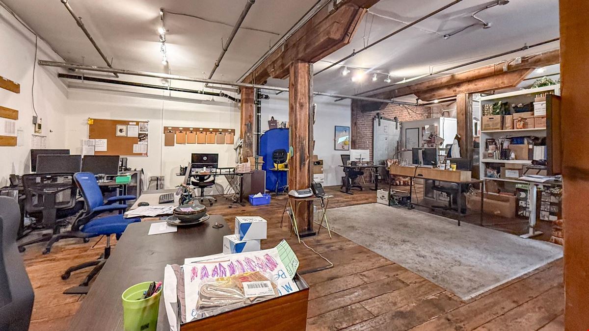 Commercial space available in the Old Cannery Building, an iconic three-storey brick building in Downtown Kelowna