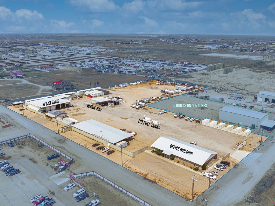 6.5 Acre Facility with Office, Maintenance Shop, & Wash-Bay
