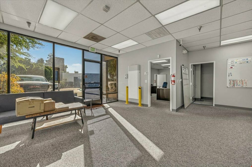 ±8,100 SF Freestanding Building w/Office + Warehouse Space For Lease