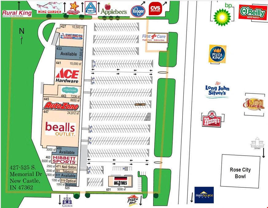 475-525 & 601 S. Memorial Dr