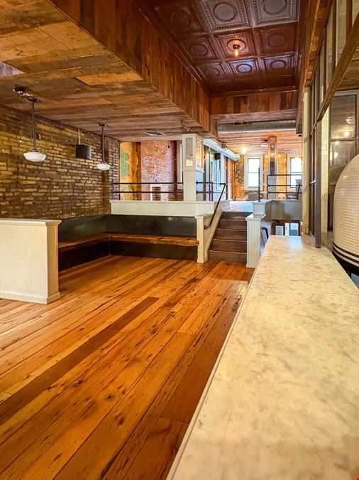 1,900 SF | 781 Franklin Avenue | Turnkey Restaurant & Bar with 1,500 SF Usable Basement for Lease