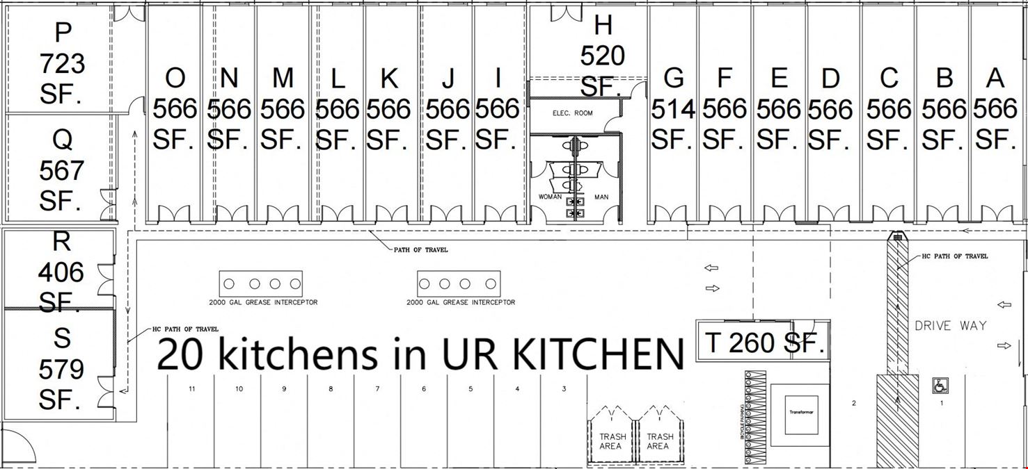 To go restaurant 2133$+ per month(222 E 10th St.)