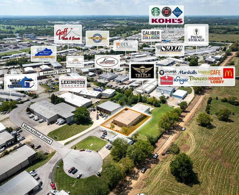 7,000 SF Industrial Space FOR LEASE in Nicholasville, KY