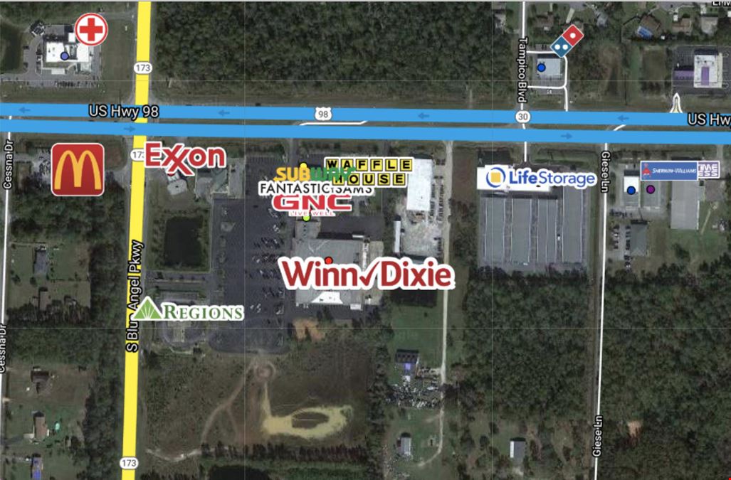 8 Acres with Outparcels S Blue Angel Pkwy