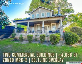 Two Commercial Buildings | ±4,058 SF | Zoned MRC-2 | BeltLine Overlay