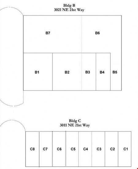 Preview of Industrial space for Rent at 3021 NE 21st Way, Unit B-2 & B-6