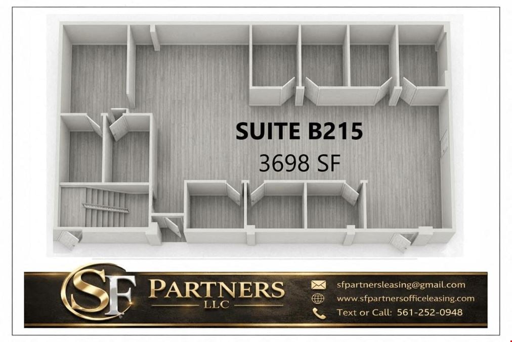 3698 SF Suite B215 Professional and Medical Office Space