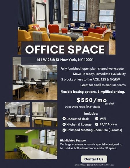 Preview of Office space for Rent at 141 West 28th Street 6th Floor