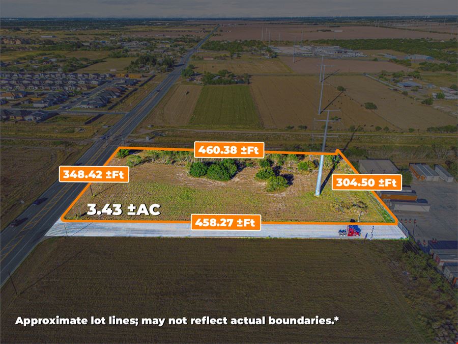 3.43± AC Pad Site | Zoned Light-Industrial | San, Benito, TX