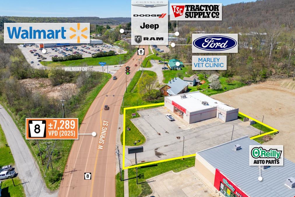 REIT Sale | Former Advance Auto Parts | Across Walmart | 7K VPD | Erie MSA