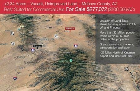 Preview of VacantLand space for Sale at 2.34 Acres – Vacant, Unimproved Land – Mohave County