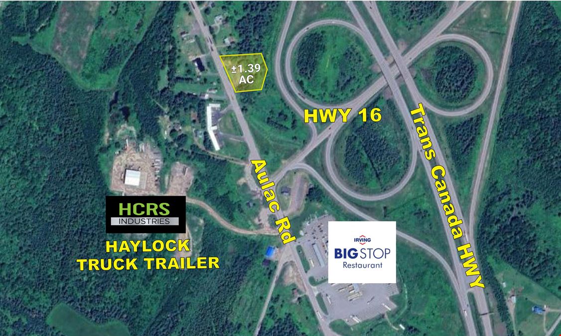 AUCTION. ±1.39 Acre Commercial Land Lot - Aulac, NB