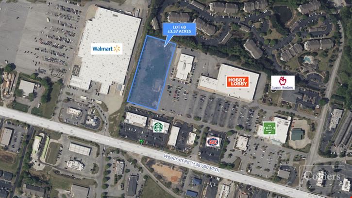 For Sale or Build-To-Suit | ±3.37 Acres Ready for Development on Woodruff Road