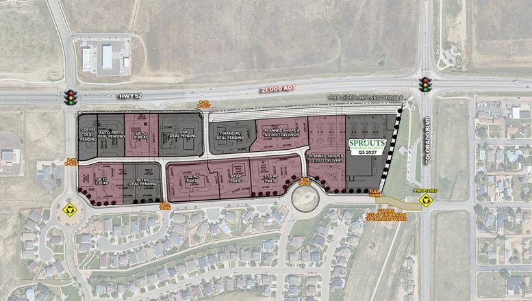 Preview of VacantLand space for Rent at Highway 52 and Colorado Boulevard - SWC