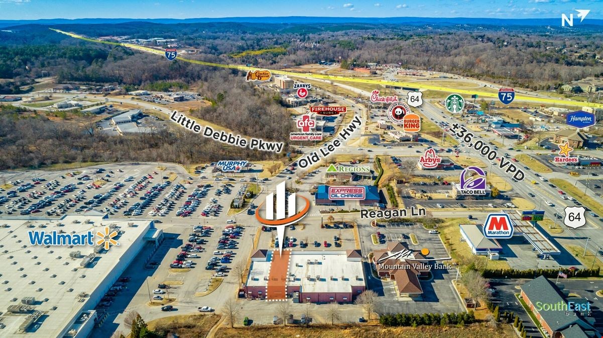 Walmart Shadow Anchored Strip Center