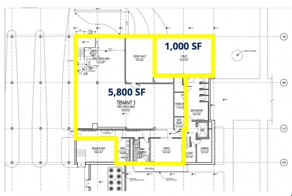 Former Bank Branch/Call Center/Open Office-Downtown Daytona Beach-4,800 - 26,000 SF