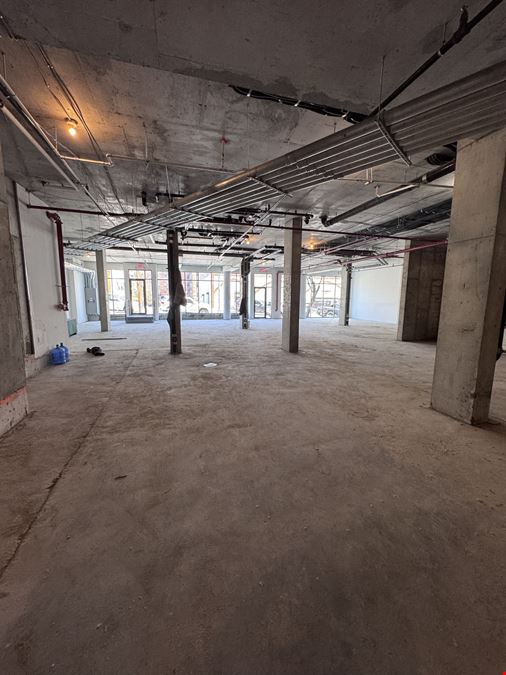 6,000 SF | 979 Ogden Avenue | Retail Space with 40' of Floor-To-Ceiling Glass Frontage for Lease