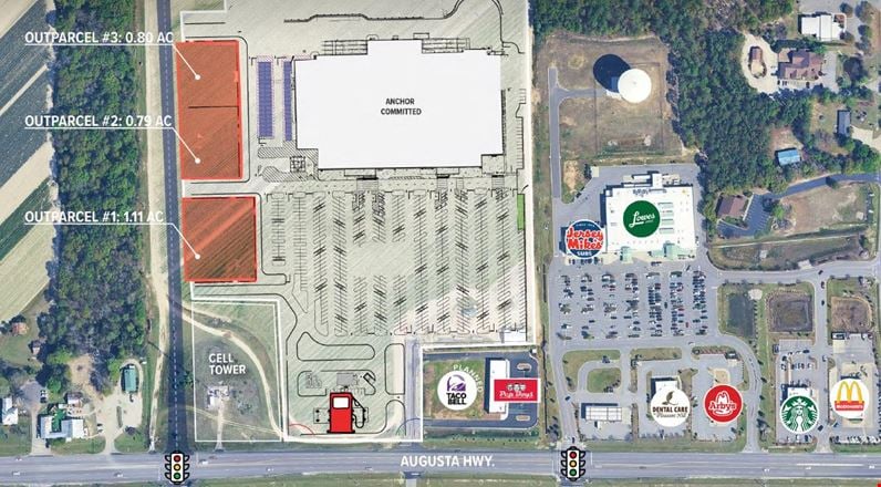 Preview of VacantLand space for Rent at 2474 Augusta Highway