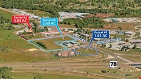 3 Parcels Totaling 10.34 Acres at Highway 78 & Bethel Road