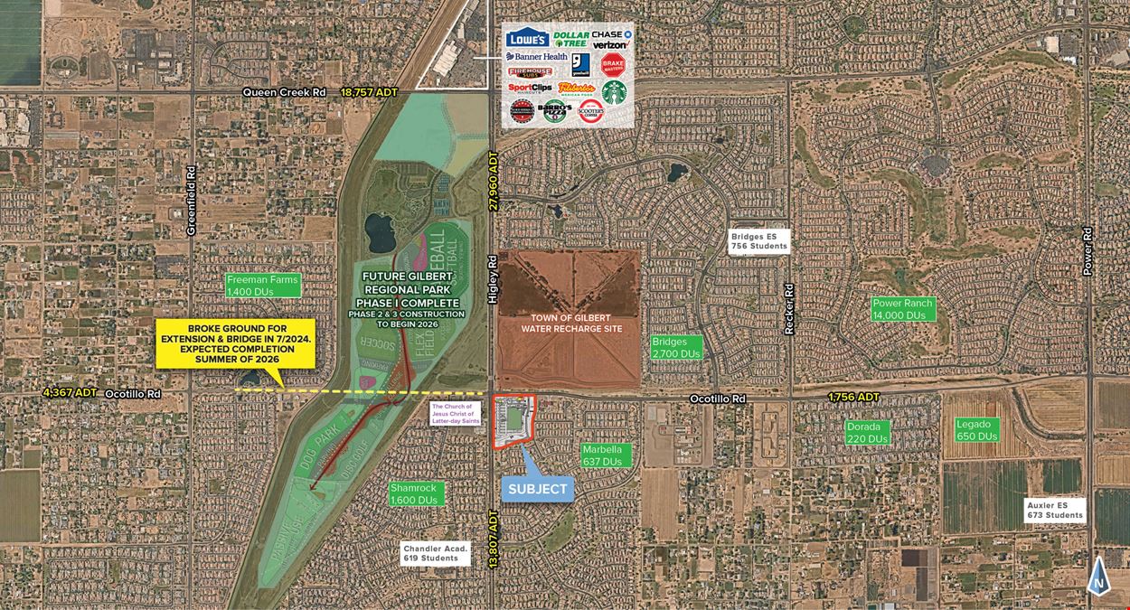SEC Higley Rd & Ocotillo Rd