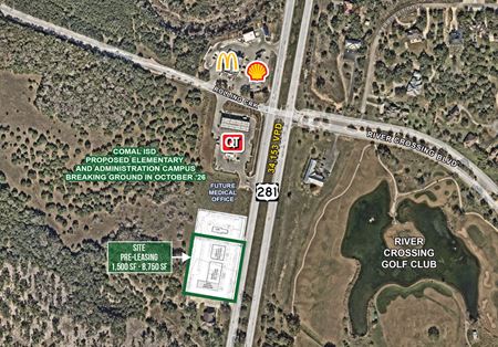 Preview of Retail space for Rent at SWQ of Highway 281 and Rolling Creek Road